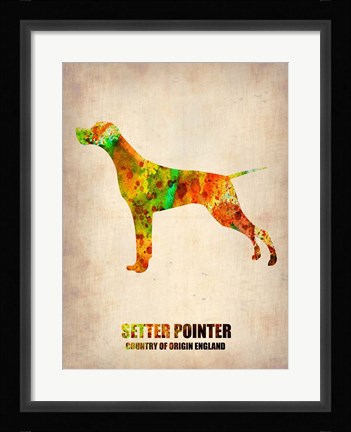 Framed Setter Pointer 2 Print