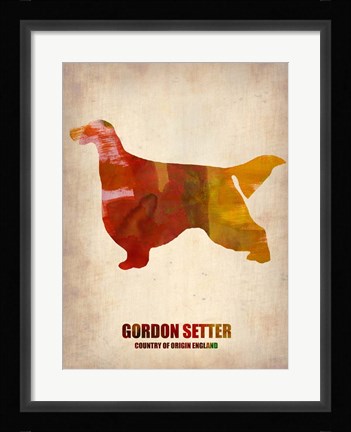 Framed Gordon Setter 1 Print