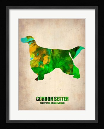 Framed Gordon Setter 2 Print
