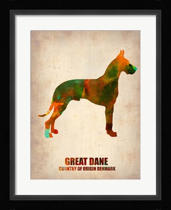 Framed Great Dane Print