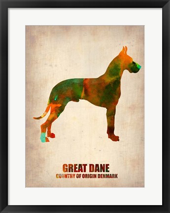 Framed Great Dane Print