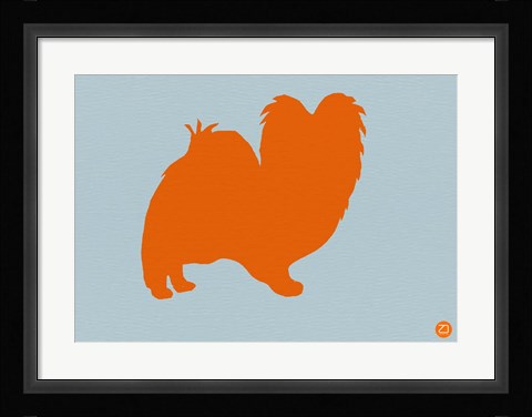 Framed Papillion Orange Print
