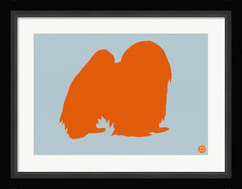 Framed Japanese Chin Orange Print