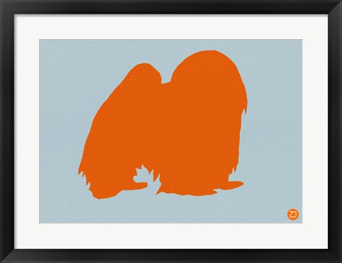 Framed Japanese Chin Orange Print