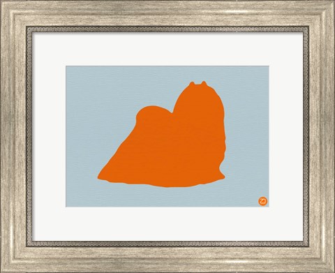 Framed Maltese Orange Print