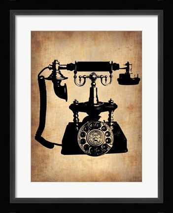 Framed Vintage Phone 3 Print