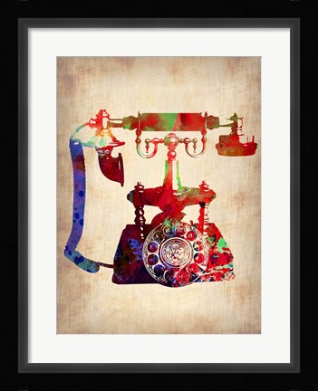 Framed Vintage Phone 4 Print