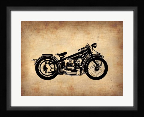 Framed Vintage Motorcycle 1 Print