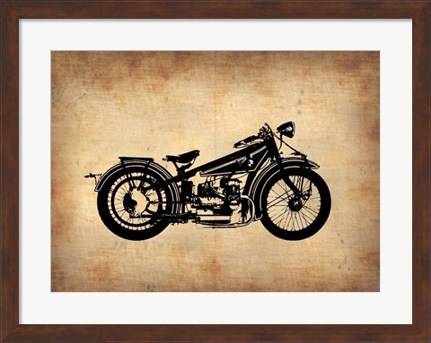 Framed Vintage Motorcycle 1 Print
