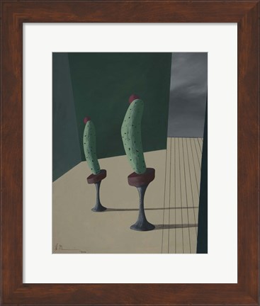 Framed Mr. and Ms. Cucumber Print