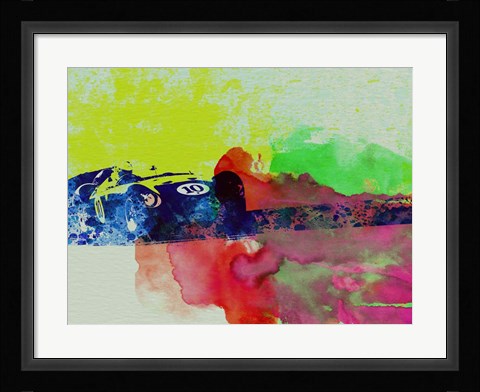 Framed Maserati on the Race Track 2 Print