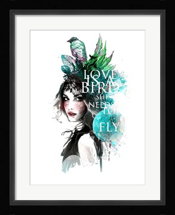 Framed Love Bird Print