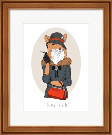 Framed Foxy Lady Print