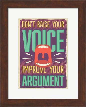 Framed Improve Your Argument Print