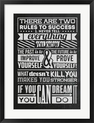 Framed Success Set Black Print