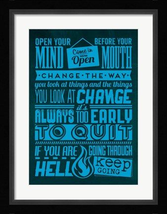 Framed Action Set Blue Print