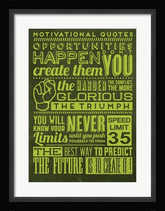 Framed Opportunities Set Yellow Print