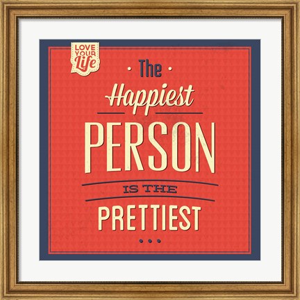 Framed Happy Person Print