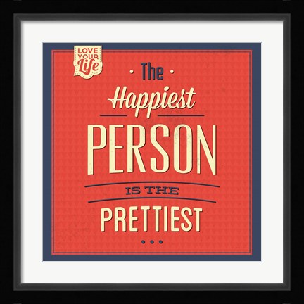 Framed Happy Person Print