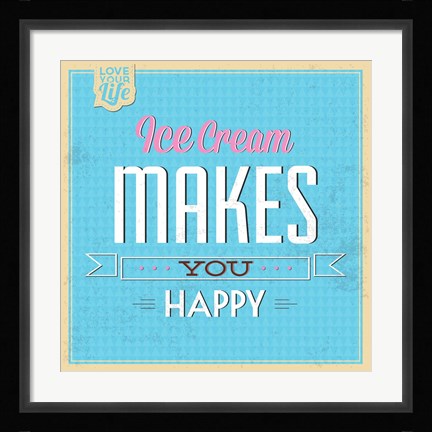 Framed Ice Cream Print
