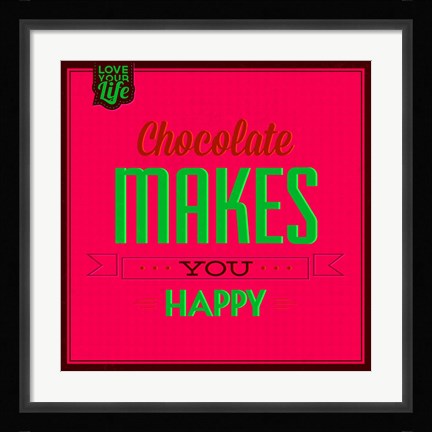 Framed Chocolate 1 Print