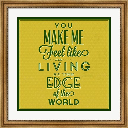 Framed Living At The Edge 1 Print
