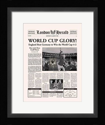 Framed 1966 World Cup Print