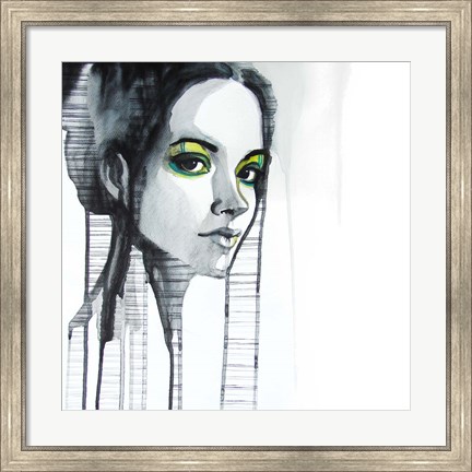 Framed Green Eyes Print