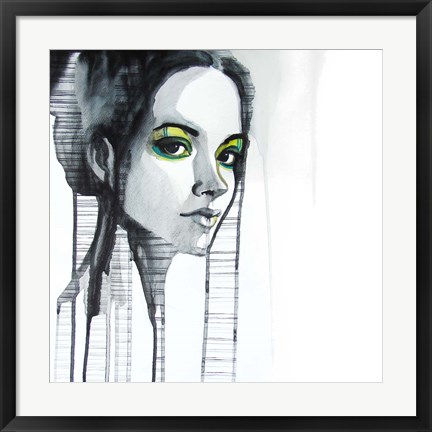 Framed Green Eyes Print