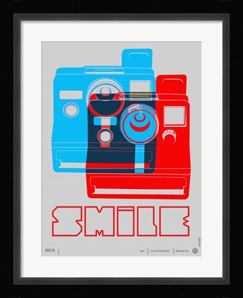 Framed Smile Polaroid Print
