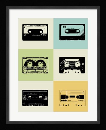 Framed Mix Tape Print