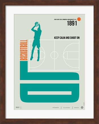 Framed Basketball Print