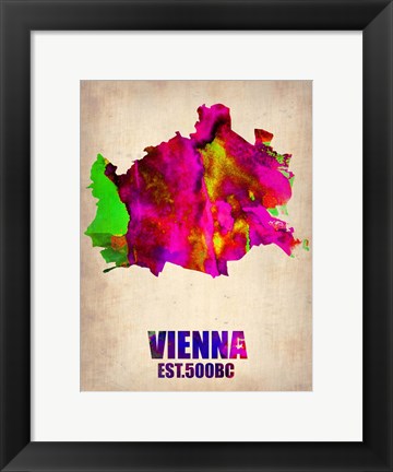 Framed Vienna Watercolor Print