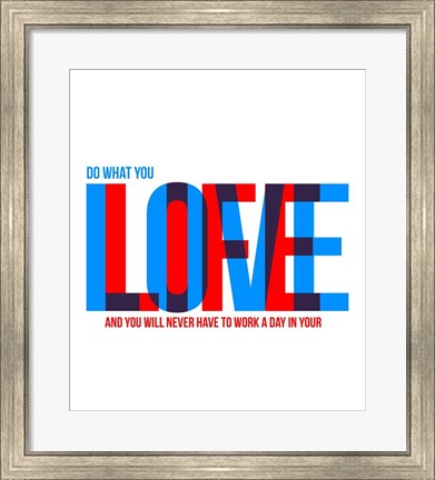 Framed Live Love Print