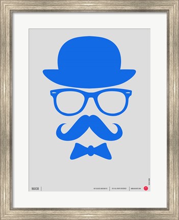 Framed Hats Glasses and Mustache 3 Print