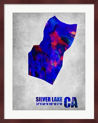 Framed Silver Lake California Print
