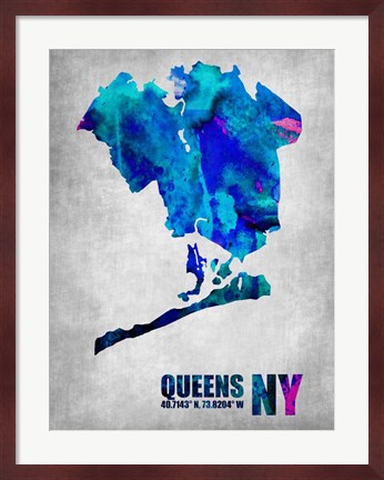 Framed Queens New York Print
