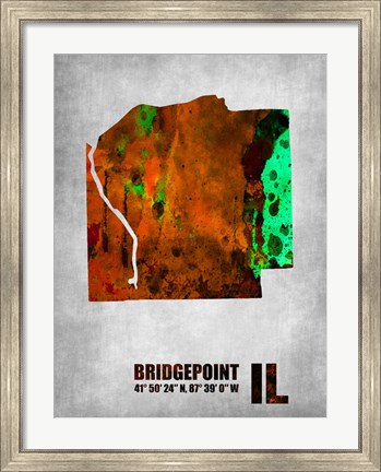 Framed Bridgepoint Illinois Print