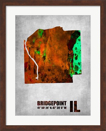 Framed Bridgepoint Illinois Print