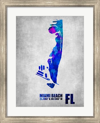 Framed Miami Beach Florida Print