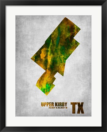 Framed Upper Kirby Texas Print