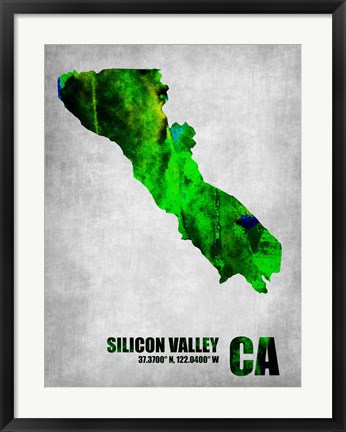 Framed Silicon Valley California Print