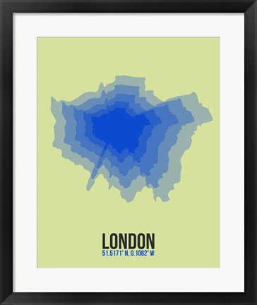 Framed London Radiant Map 4 Print