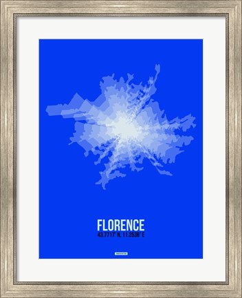 Framed Florence Radiant Map 4 Print