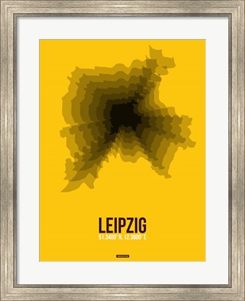 Framed Leipzig Radiant Map 1 Print
