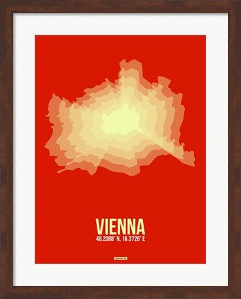 Framed Vienna Radiant Map 1 Print