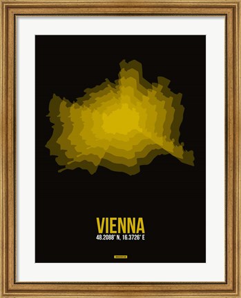 Framed Vienna Radiant Map 4 Print