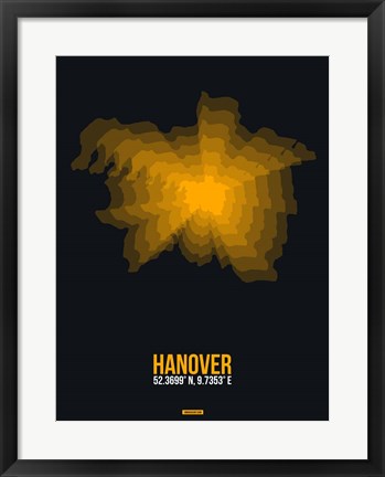 Framed Hanover Radiant Map 1 Print