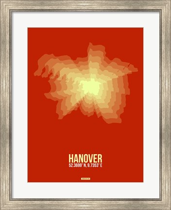 Framed Hanover Radiant Map 3 Print