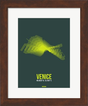Framed Venice Radiant Map 1 Print